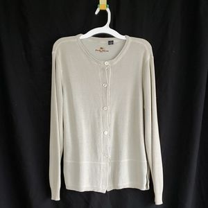 TOMMY BAHAMA BUTTON FRONT CARDIGAN SWEATER